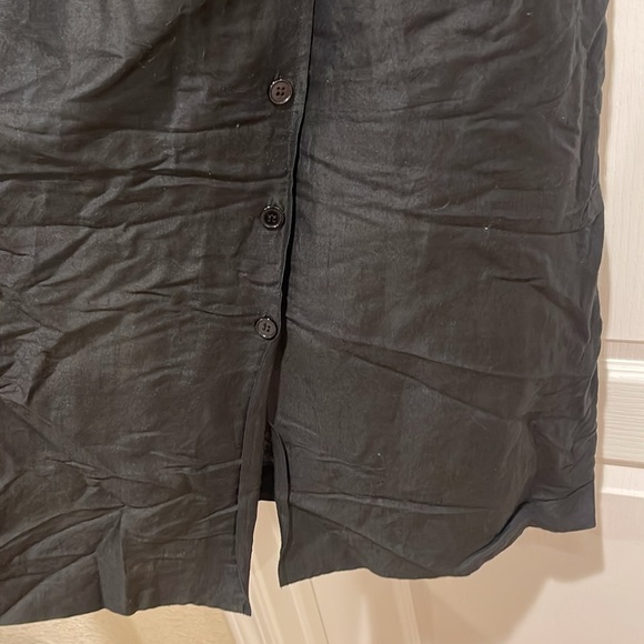 Axiom 1980s Does 1940s Black Vintage Dress Size 14 - Picture 7 of 12